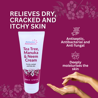 Tea Tree, Manuka & Neem Cream AND Lavender, Manuka & Neem Cream COMBO 1 x 200ml of each