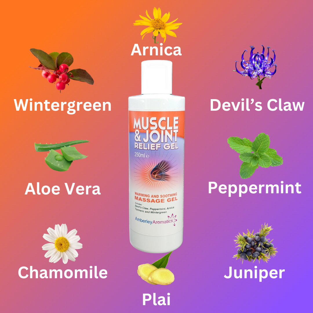 Muscle & Joint Relief Gel - 250ml Amberley Aromatics Muscle & Joint Relief Gel - 250ml Amberley Aromatics