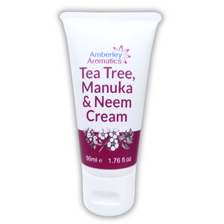 Tea Tree, Manuka & Neem Cream - Suitable for Sensitive Skin. Antibacterial, for Itchy, Sore & Dry  Cracked Skin