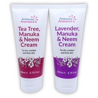 Tea Tree, Manuka & Neem Cream AND Lavender, Manuka & Neem Cream 200ml Bundle